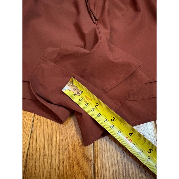 CALIA Womens Step Up Short Red Brown Layered Athletic Running Shorts WAX15219 S - Picture 6 of 12